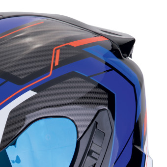 Scorpion Exo 1400 Evo II Air Linart Black Blue Red + Kit Bluetooth BT Mini