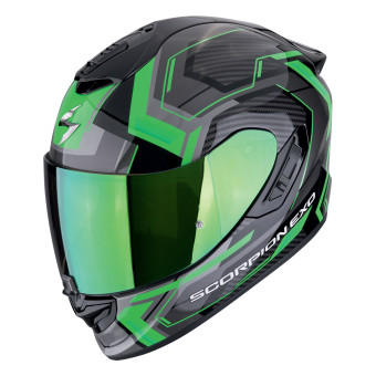 Casque Integral Scorpion Exo 1400 Evo II Air Linart Black Green