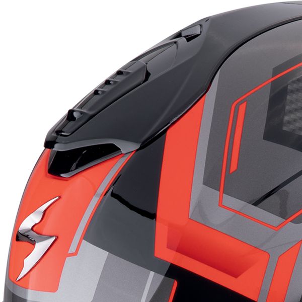 Scorpion Exo 1400 Evo II Air Linart Black Red + Kit Bluetooth BT Mini