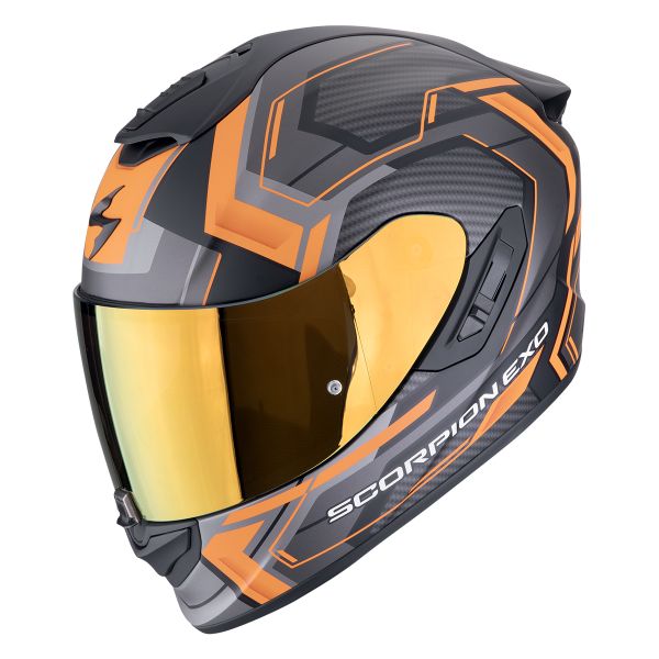 Exo 1400 Evo II Air Linart Matt Black Orange