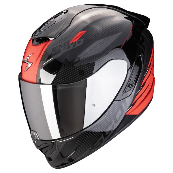 Casque Integral Scorpion Exo 1400 Evo II Air Luma Black Red