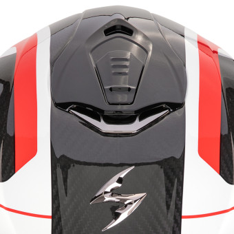 Scorpion Exo 1400 Evo II Carbon Air Enko Red + Kit bluetooth Exo-Com Link-1C