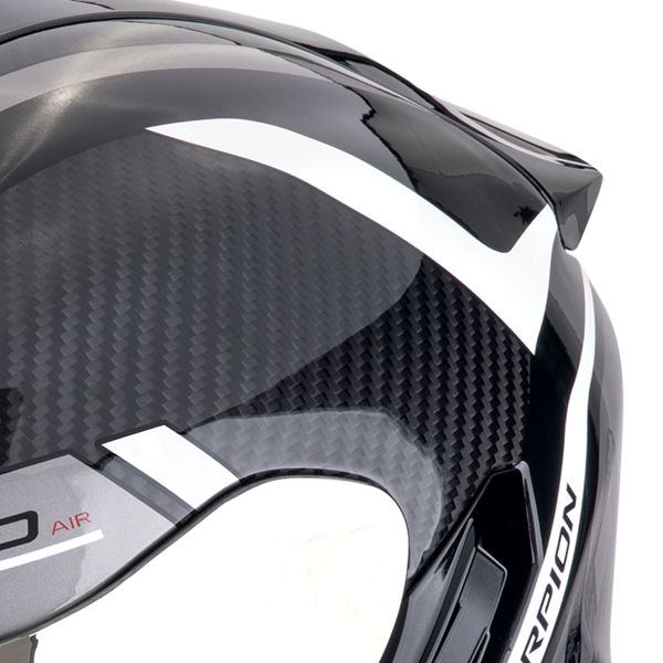 Scorpion Exo 1400 Evo II Carbon Air Enko Silver + Kit bluetooth Exo-Com Link-1