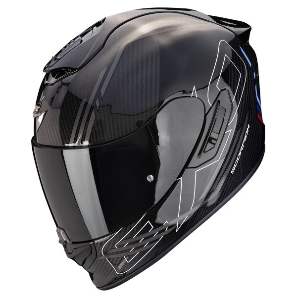 Casque Integral Scorpion Exo 1400 Evo II Carbon Air Reika Black Silver Blue