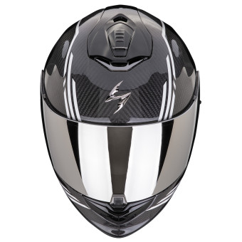 Scorpion Exo 1400 Evo II Carbon Air Reika White + Kit bluetooth Exo-Com Link-1