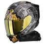 Casque Integral Scorpion Exo 1500 Air Apus Black Grey Gold + Kit bluetooth Exo-Com Link-1C