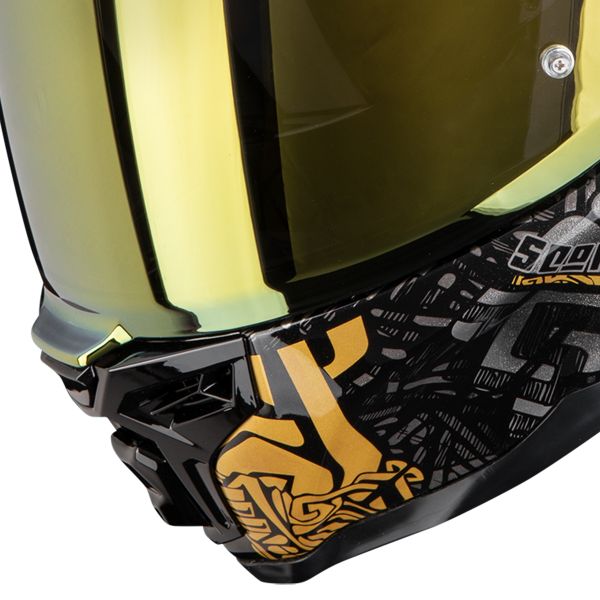 Scorpion Exo 1500 Air Apus Black Grey Gold + Kit bluetooth 5R Lite Solo