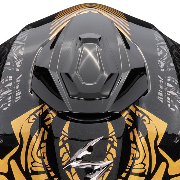 Scorpion Exo 1500 Air Apus Black Grey Gold + Kit bluetooth 5R Lite Solo