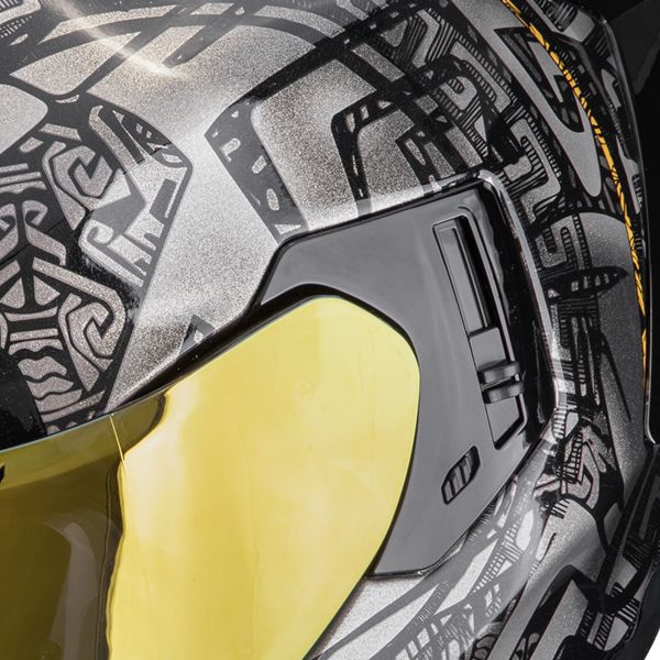 Scorpion Exo 1500 Air Apus Black Grey Gold + Kit bluetooth 5R Lite Solo