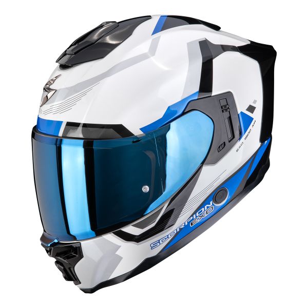 Casque Integral Scorpion Exo 1500 Air Arena White Blue Casque Integral Scorpion Exo 1500 Air Arena White Blue