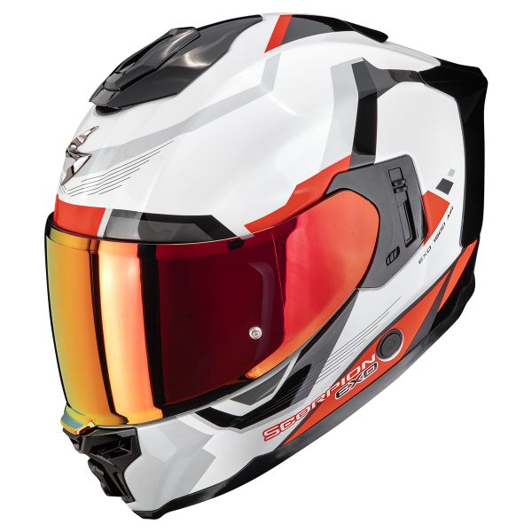 Casque Integral Scorpion Exo 1500 Air Arena White Red Casque Integral Scorpion Exo 1500 Air Arena White Red