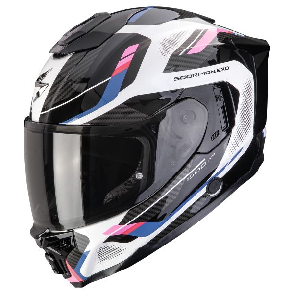 Casque Integral Scorpion Exo 1500 Air Sleek White Black Pink Casque Integral Scorpion Exo 1500 Air Sleek White Black Pink