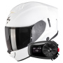 Casque Integral Scorpion Exo 1500 Air Solid Pearl White + Kit Bluetooth 5S Solo