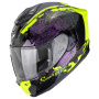 Casque Integral Scorpion Exo 1500 Air Vortex Black Neon Yellow Chameleon
