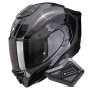 Casque Integral Scorpion Exo 1500 Carbon Air Mundi Black Chameleon + Kit Bluetooth BT Mini