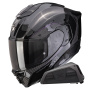 Casque Integral Scorpion Exo 1500 Carbon Air Mundi Black Chameleon + Kit bluetooth Exo-Com Link-1