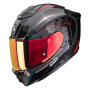 Casque Integral Scorpion Exo 1500 Carbon Air Mundi Black Red