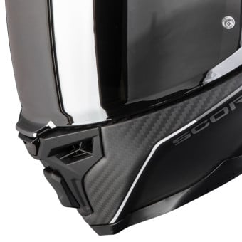 Scorpion Exo 1500 Carbon Air Mundi Matt Black Silver+Kit bluetooth Exo-Com Link-1