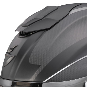 Scorpion Exo 1500 Carbon Air Mundi Matt Black Silver+Kit bluetooth Exo-Com Link-1
