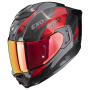Casque Integral Scorpion Exo 1500 Carbon Air Platted Black Red