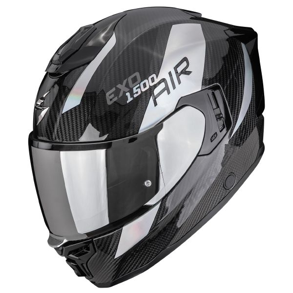 Casque Integral Scorpion Exo 1500 Carbon Air Platted Black Silver