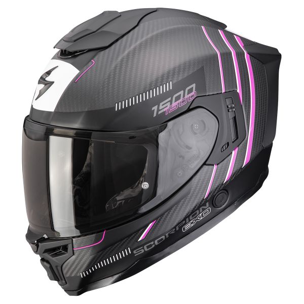 Casque Integral Scorpion Exo 1500 Carbon Air Zity Matt Black Pink Casque Integral Scorpion Exo 1500 Carbon Air Zity Matt Black Pink