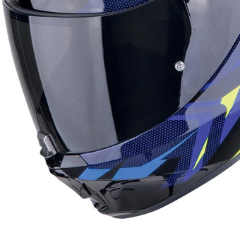 Scorpion Exo 391 Aaxo Black Blue + Kit bluetooth Exo-Com Link-1C