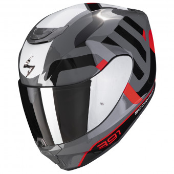 Casque Integral Scorpion Exo 391 Arok Grey Red Black Casque Integral Scorpion Exo 391 Arok Grey Red Black