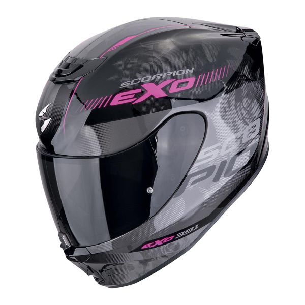 Casque Integral Scorpion Exo 391 Ava Black Pink Casque Integral Scorpion Exo 391 Ava Black Pink