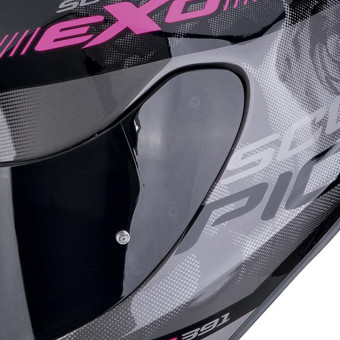 Scorpion Exo 391 Ava Black Pink + Kit bluetooth BT Mini