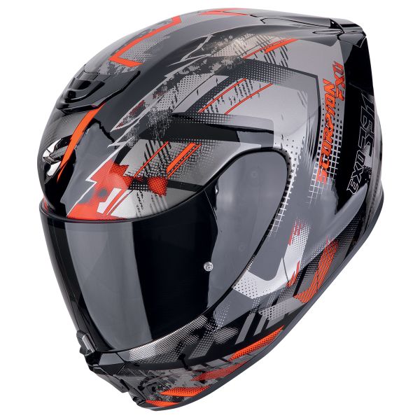 Casque Integral Scorpion Exo 391 Clutter Black Red Casque Integral Scorpion Exo 391 Clutter Black Red