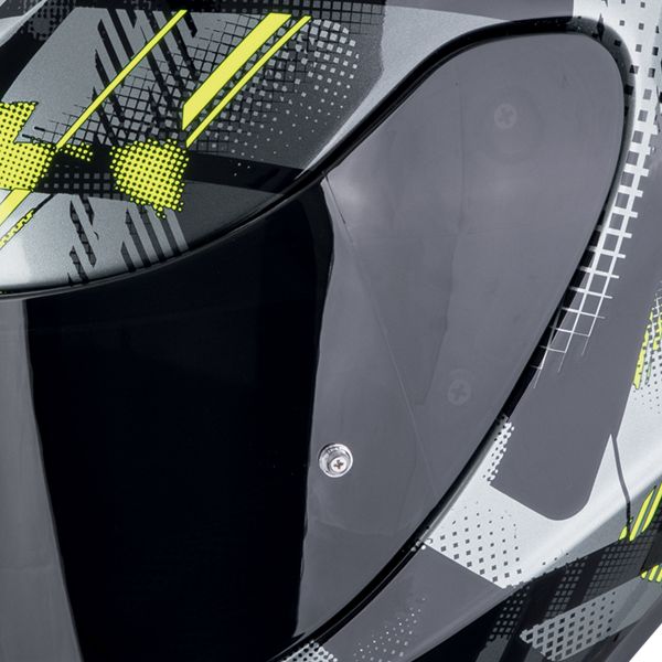 Scorpion Exo 391 Clutter Black Yellow Fluo + Kit bluetooth Exo-Com Link-1C