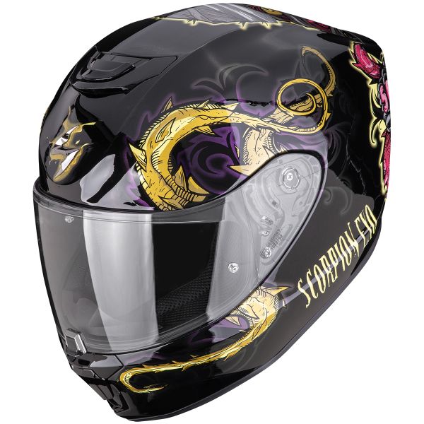 Casque Integral Scorpion Exo 391 Mumia Black Chameleon