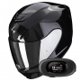 Casque Integral Scorpion Exo 391 Solid Black + Kit bluetooth 5R Lite