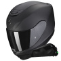 Casque Integral Scorpion Exo 391 Solid Matt Black + Kit bluetooth Exo-Com Link-1C