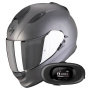 Casque Integral Scorpion Exo 491 Anthracite Matt + Kit bluetooth 5R Lite