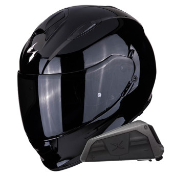 Casque Integral Scorpion Exo 491 Black + Kit bluetooth Exo-Com Link-1