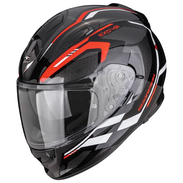 Casque Integral Scorpion Exo 491 Kripta Black Red White