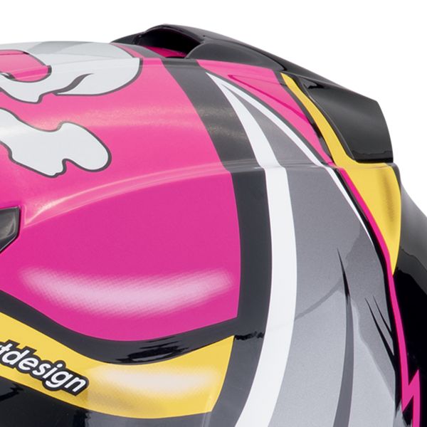 Scorpion Exo 491 Pirate Pink + Kit bluetooth Exo-Com Link-1C