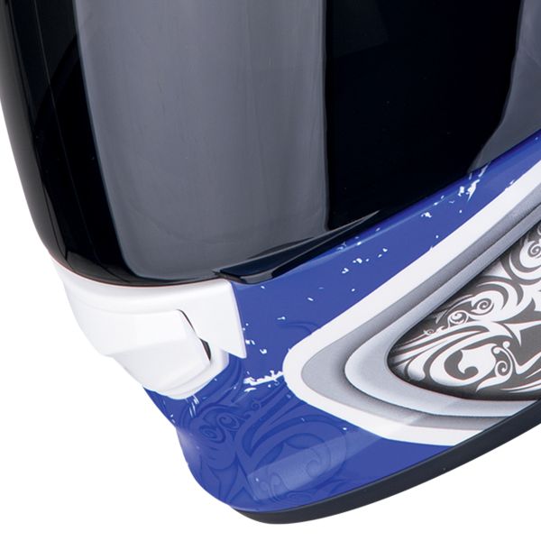 Scorpion Exo 491 Run White Blue + Kit bluetooth Exo-Com Link-1