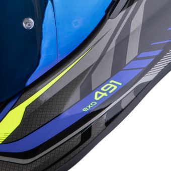 Scorpion Exo 491 Zumo Black Blue Neon Yellow