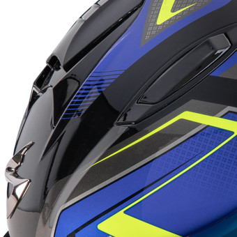 Scorpion Exo 491 Zumo Black Blue Neon Yellow