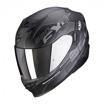Casque Integral Scorpion Exo 520 Air Cover Matt Black Silver Casque Integral Scorpion Exo 520 Air Cover Matt Black Silver