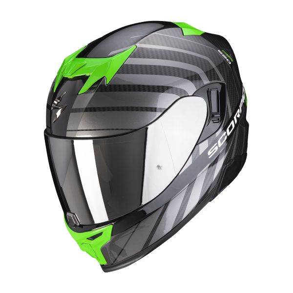 Casque Integral Scorpion Exo 520 Air Shade Black Green Casque Integral Scorpion Exo 520 Air Shade Black Green