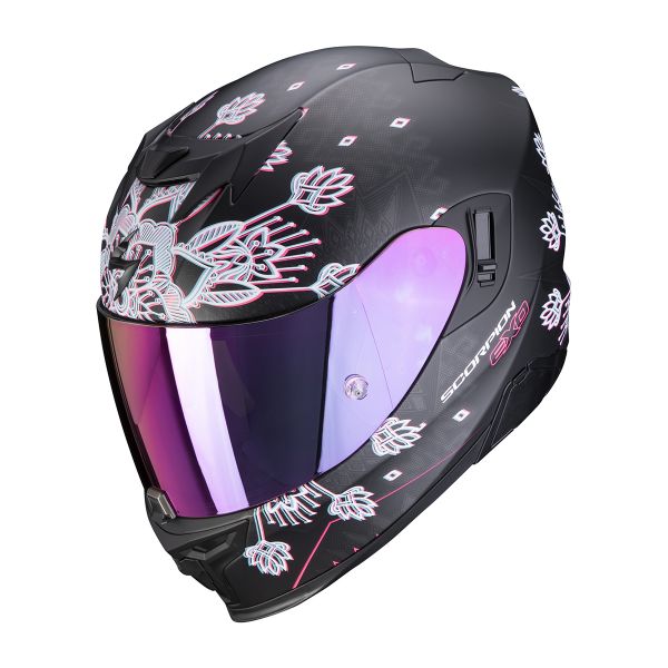 Casque Integral Scorpion Exo 520 Air Tina Matt Black Silver