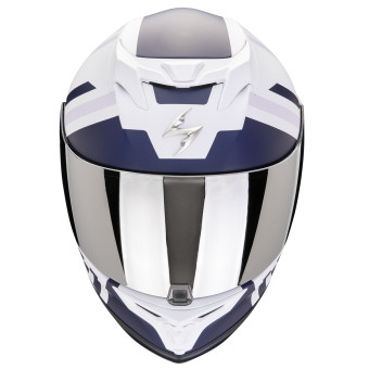 Scorpion Exo 520 Evo Air Banshee Matt White + Kit bluetooth Exo-Com Link-1C