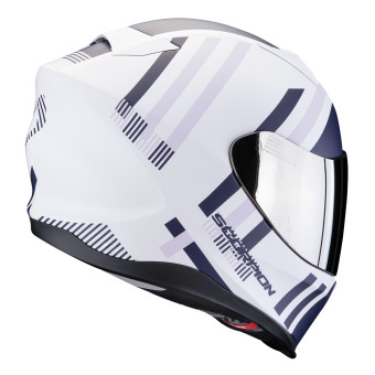 Scorpion Exo 520 Evo Air Banshee Matt White + Kit bluetooth Exo-Com Link-1C