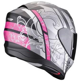 Scorpion Exo 520 Evo Air Fasta Matt Black Pink + Kit bluetooth Exo-Com Link-1