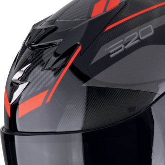 Scorpion Exo 520 Evo Air Lena Black Red + Kit bluetooth 5R Lite Solo