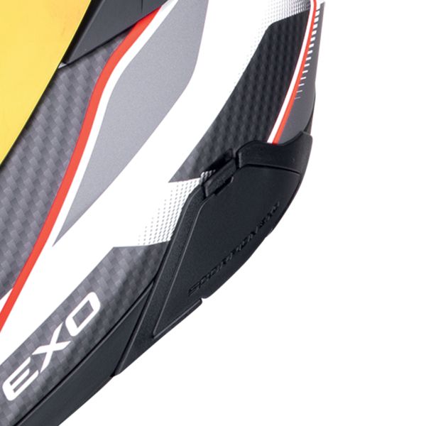 Scorpion Exo 520 Evo Air Lena Matt White Red + Kit bluetooth Exo-Com Link-1